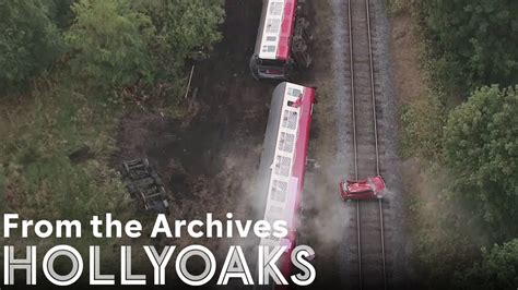 The Infamous Train Crash Hollyoaks From The Archives Youtube