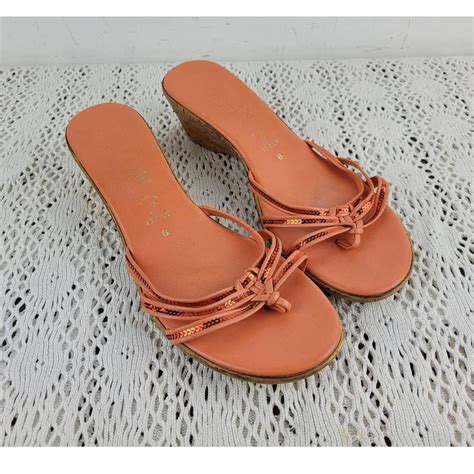 Womens Orange Sandals Depop