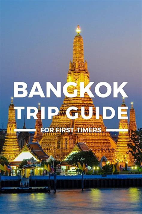The Bangkok Trip Guide For First Timers Is Shown In Front Of An