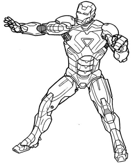 Desenho Homem De Ferro Para Colorir