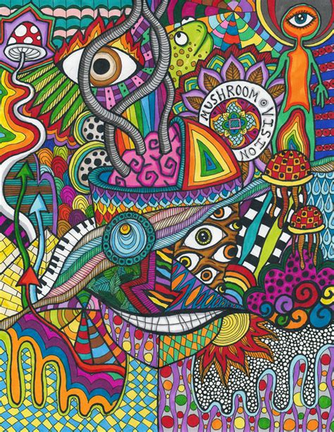 Draw on the blank page or over the pictures and let your imagination free! Psychedelic colourful drawings by Liquid Mushroom - Andrei ...