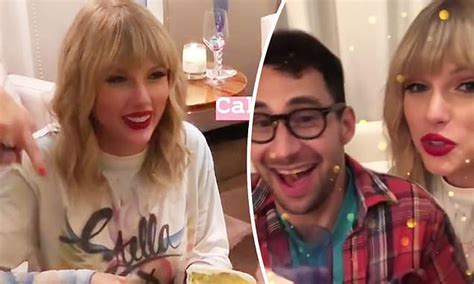 Taylor Swift And Jack Antonoff Celebrate The Release Of Her New Album Lover Daily Mail Online