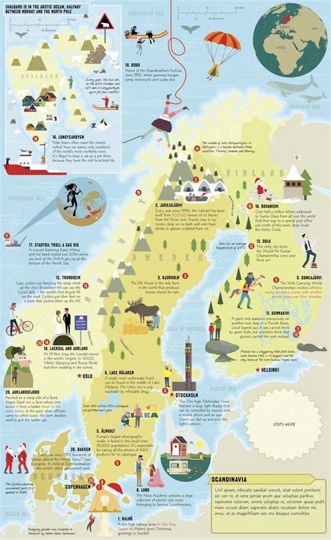 Norway Tourist Attractions Map Norway Must See Map Northern Europe
