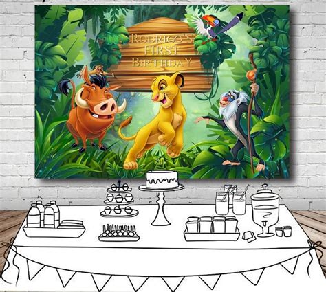 Lion King Baby Shower Personalised Birthday Party Supplies Banner