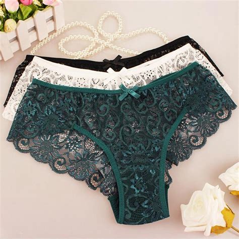 Lasperal Sexy Lace Panties Women High Quality Cotton Low Waist Cute