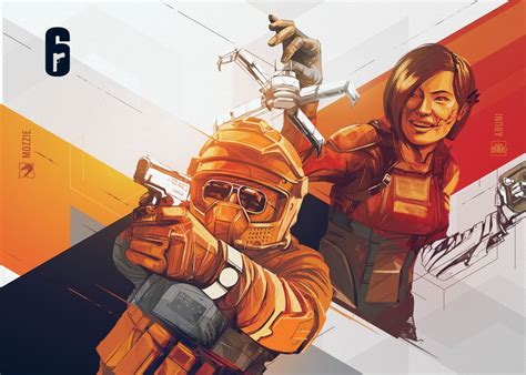 Mozzie And Aruni Art Poster By Rainbow Six Siege Displate