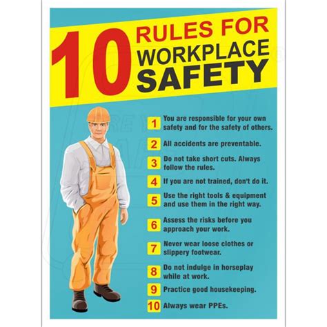 Always listen carefully to the teacher and follow instructions. Work Place Safety Rules | Protector FireSafety
