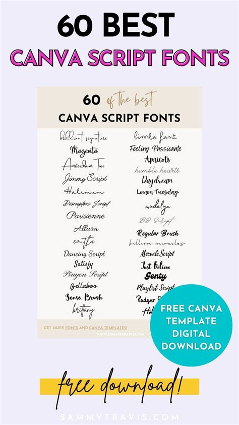 What Are The Best Script And Cursive Fonts To Use In Canva Read This