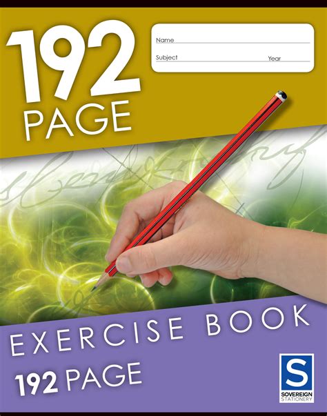 Sovereign Exercise Book 225x175mm 8mm Ruled 192 Pages Pack Of 5