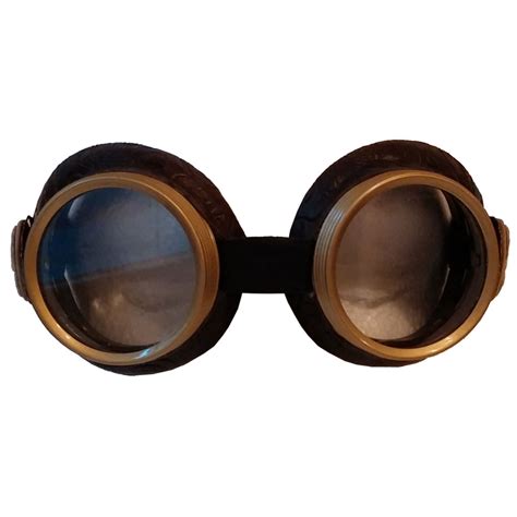 mistress of steampunk brass goggles with cameo