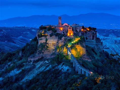 Italy Civita Di Bagnoregio 2017 Bing Desktop Wallpapers Preview