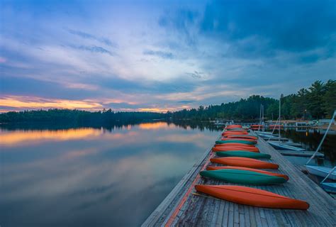 The Canoes Of Canoe Lake Adventure Algonquin Park On