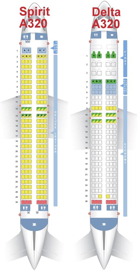 Spirit Plane Seats Chart