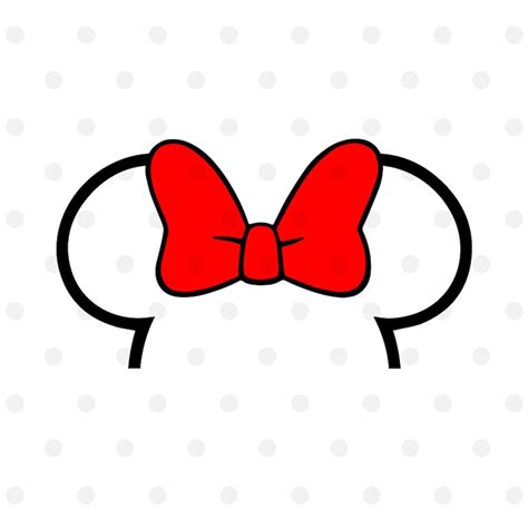 Minnie Mouse Ears Svg Disney Svg Cut File For Cricut Or Etsy