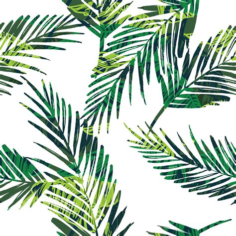 Seamless Exotic Pattern With Palm Leaves 299553 Vector Art At Vecteezy