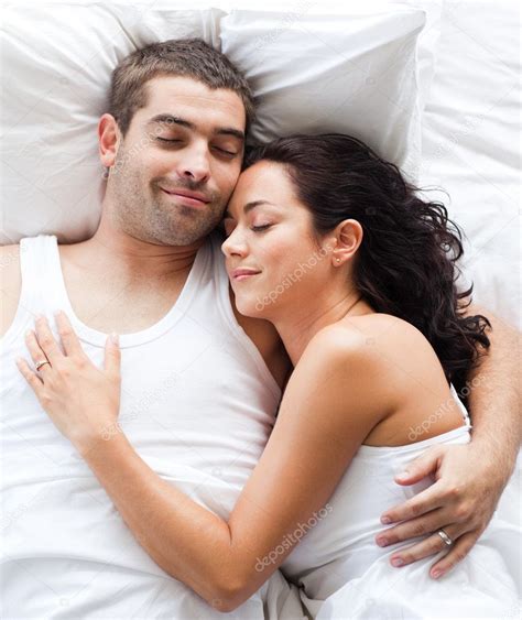 Boyfriend And Girlfriend Together In Bed Stock Photo Wavebreakmedia
