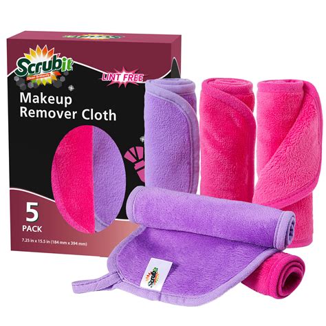 Scrubit Makeup Remover Cloth Microfiber Cleansing Towel For All Types Of Skin Eco Friendly
