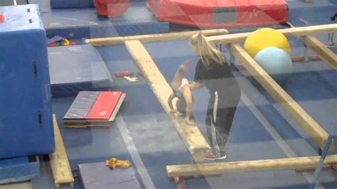 5 year old gymnast madison first series on beam youtube