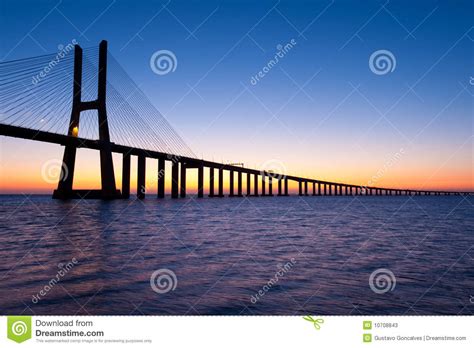 Bridge Vasco Da Gama Lisbon Portugal Stock Photos Image
