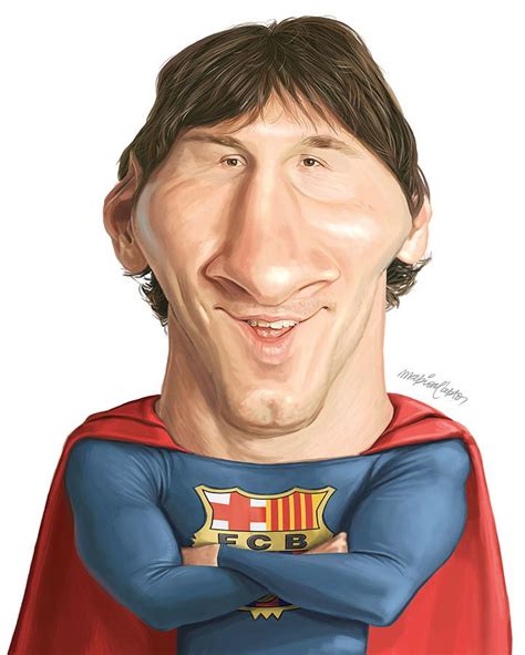 Caricatura De Lionel Messi Por Miller Almeida Lionel