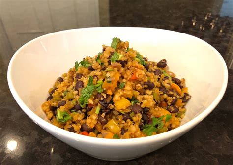 Black Bean Cauliflower Rice With Jalapeño Pickles Recipe By Nia Hiura