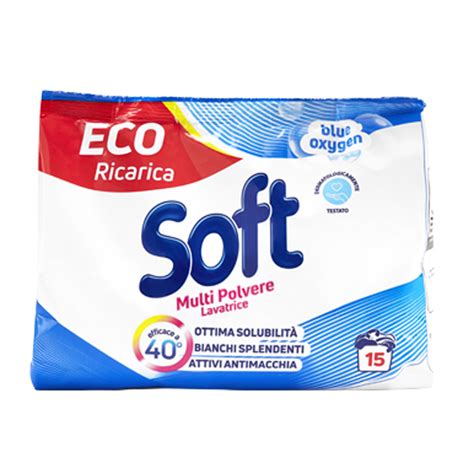 Detergent Soft Pulbere Blue Oxygen 855gr 15spalari