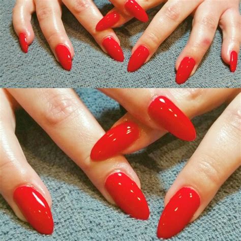 Maybe you would like to learn more about one of these? Big Apple Red over acryllic | Red nails, Red apple, Nail art