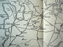 1944 mapa Kreis Pless Oberschlesien Kattowitz Auschwitz Sohrau Tichau ...