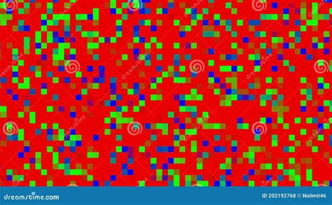 Computer Generated Abstract Background With Small Mosaic 3d Rendering