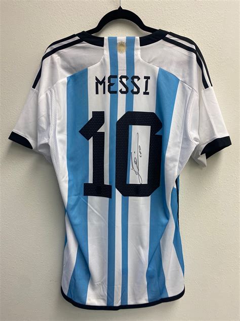 Leo Messi 2022 Argentina World Cup Shirt Autographed Collectables