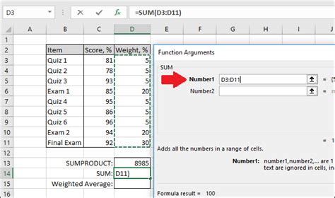 Cómo calcular un promedio ponderado en Excel Alternativa CLICK