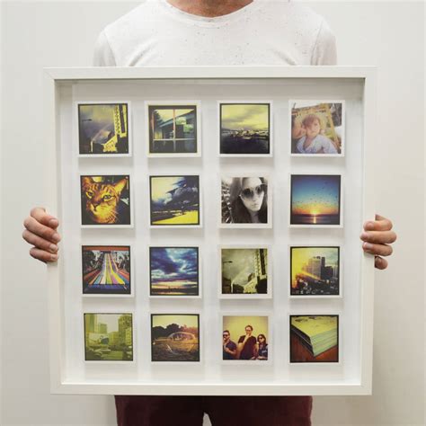 Practice putting your iceland print on the piece of scrap and figure out where you like it best. Personalised Photos 3 D Box Framed Print By Instajunction ...