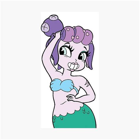 Cala Maria Siren Cuphead Cartoon Boss Fight 1930 Game Photographic Print For Sale By