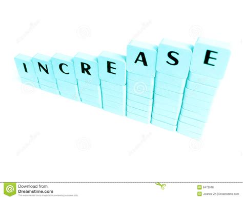 Concepts For Increasing Picture Stock Photo - Image of better, blocks ...