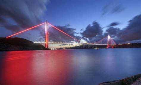 Yavuz Sultan Selim Bridge Is The Tallest Suspension Bridge In Th Stock