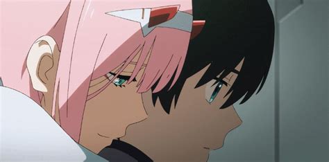 zero two and hiro shared by white on we heart it darling in the franxx anime darling