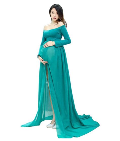 fashion pregnant long maxi dress chiffon maternity photography props clothes buy fashion