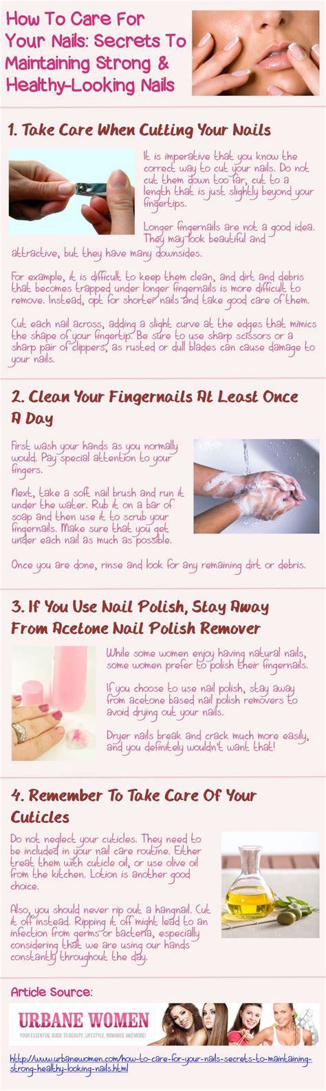 How To Take Care Your Nails Infographic Nails Journal You Nailed