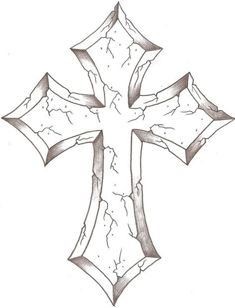 Golgotha cross vector sketch drawing, black and red cross silhouette isolated over white background. cross drawings on Pinterest | Cross Tattoos, Cross Tattoo ...