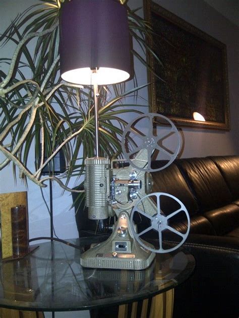 Keystone 8mm Projector Converted Into A Table Lamp Vintage Lamps Lamp Movie Decor