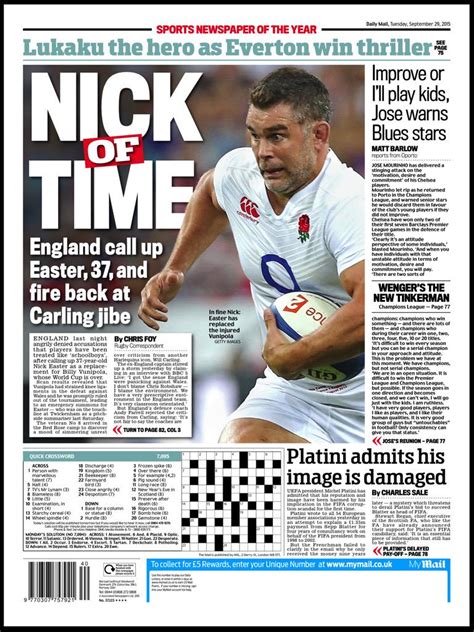 Neil Henderson On Twitter Mail Sport Nick Of Time
