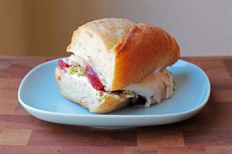 New Sandwich Flavor Turkey Sandwich With Cranberry And Cream Cheese