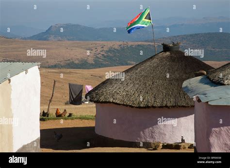 Zulu Homestead Near Isandlwana South Africa Stock Photo Royalty Free