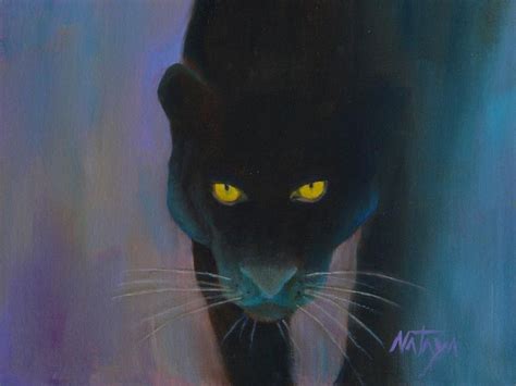 Elusive Panther Painting By Nataya Crow