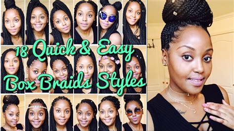 From everyday braid styles to hair do's for special occasions, we've got everything covered up for you! 18 Quick & Easy Box Braids Hairstyles 2019 (Beginner ...