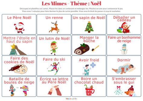 Mimes De Noël 64 Idées à Mimer Avec Des Enfants