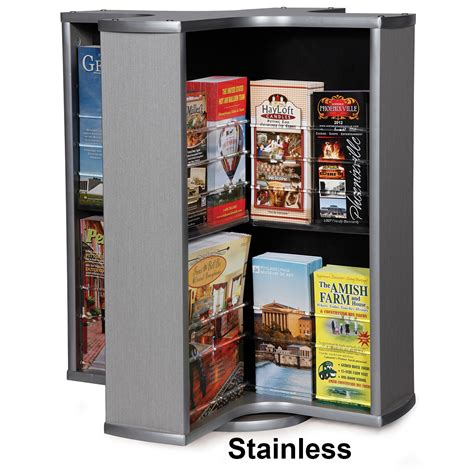 16 pocket rotating countertop literature rack