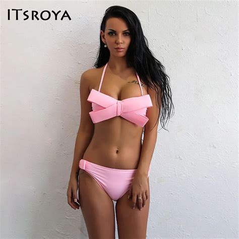 buy itsroya brand new 2017 bathing suit women bikini suit two pieces sexy solid