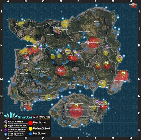 Pubg has a new map coming soon with a setting in south america. Loot/Vehicles/Boats/Extra Names Map (ShatterNL's PUBG Map ...