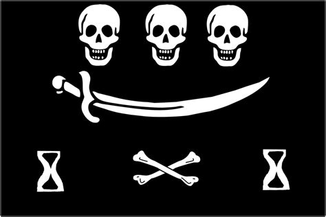 One Of The Flags Of Pirate Jean Thomas Dulaien Rvexillology